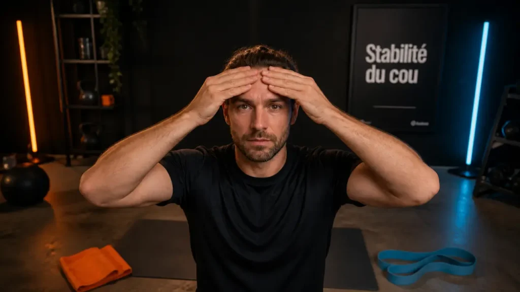 Exercices cou musculation : 10 minutes d’isométrie pour renforcer la nuque sans matériel