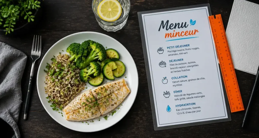 Menu minceur : 3 piliers nutritionnels et 7 jours pour rééquilibrer vos repas