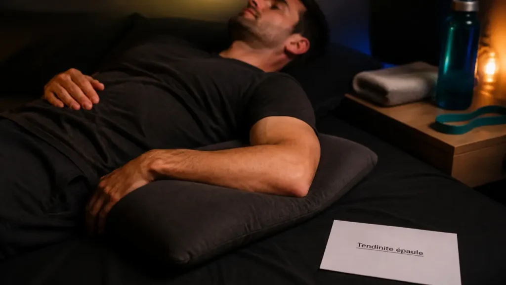 Dormir sans comprimer le tendon : la position qui soulage une tendinite de l’épaule