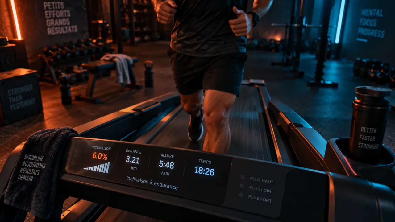 Exercice tapis de course : inclinaison et endurance