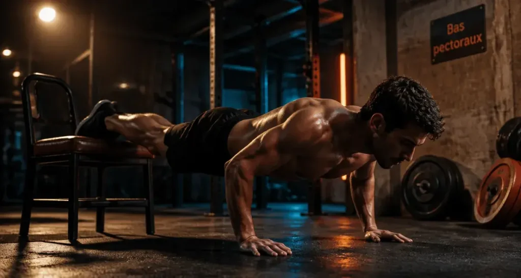 Muscler le bas des pectoraux sans matériel : 3 leviers pour un torse dessiné