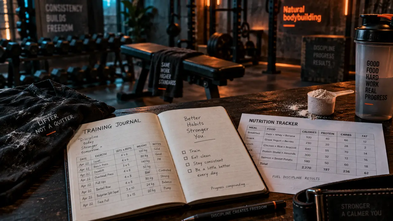 Bodybuilding naturelle : carnet d’entraînement, whey et eau