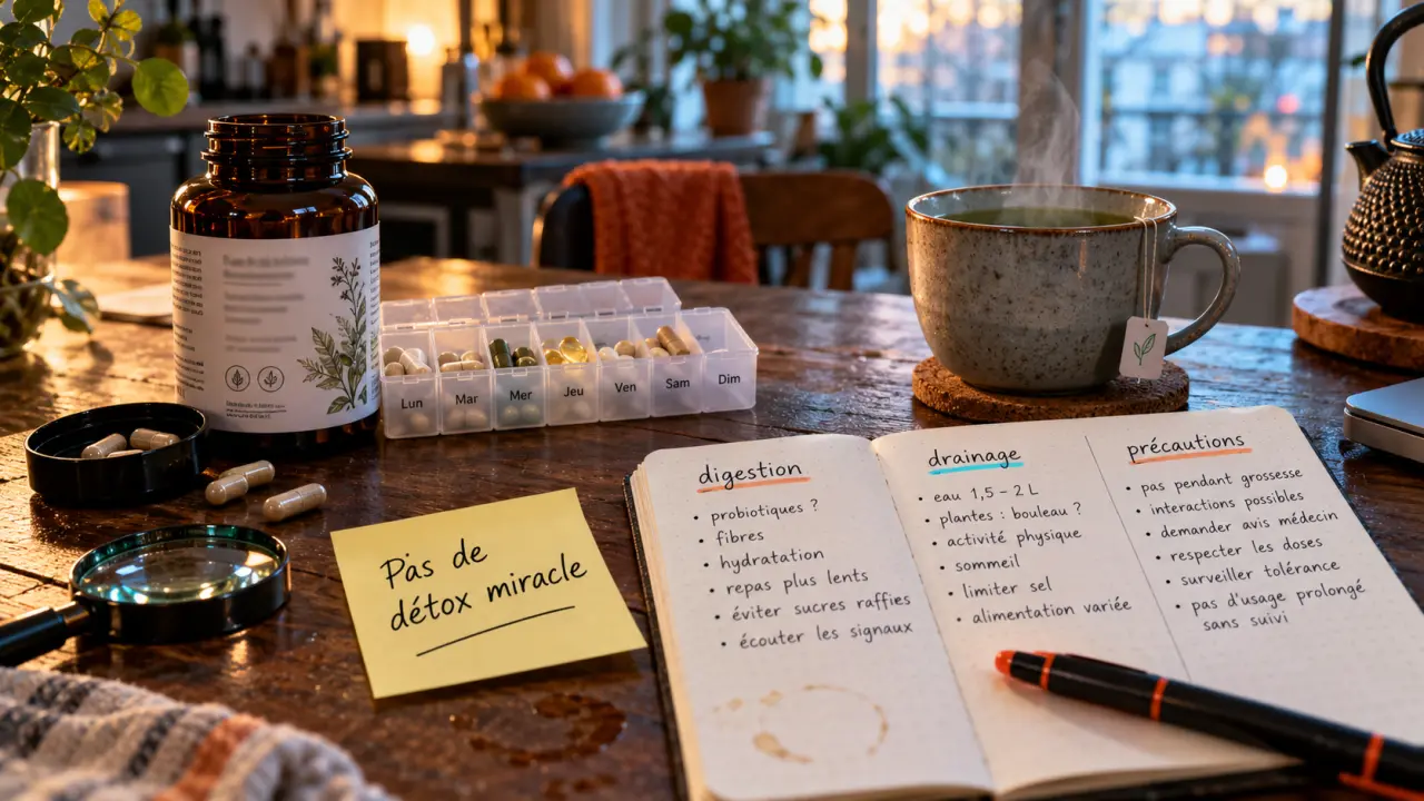 Complément alimentaire detox : digestion et drainage, pas de miracle