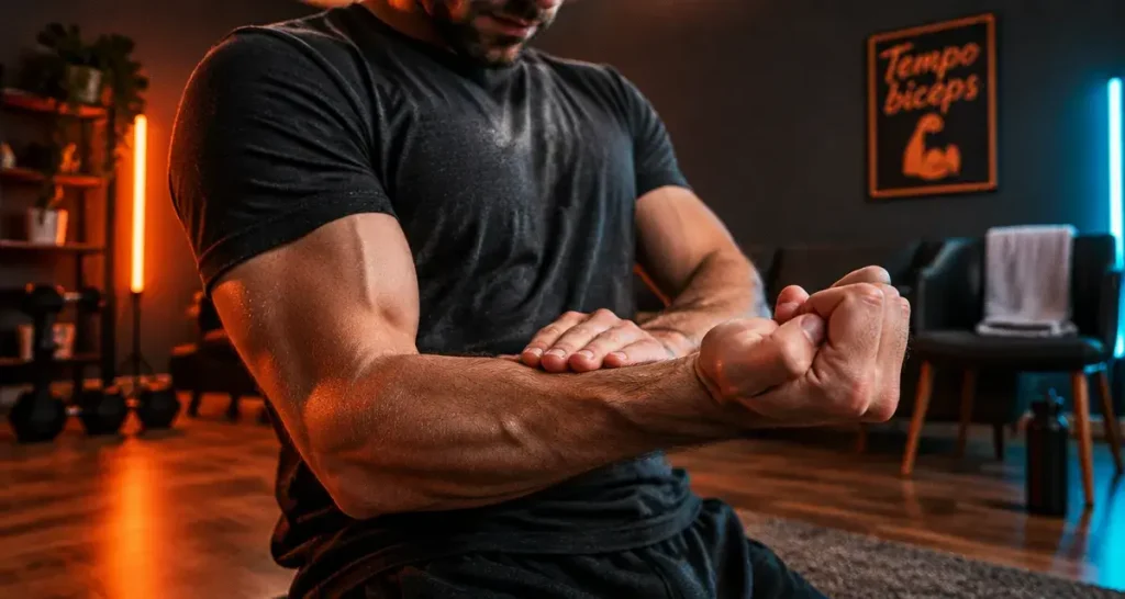 Exercice biceps sans matériel : 4 mouvements et une progression au tempo lent