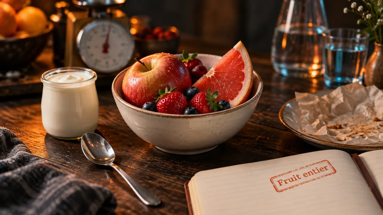 Fruit maigrir : fruits entiers rassasiants et jus piège