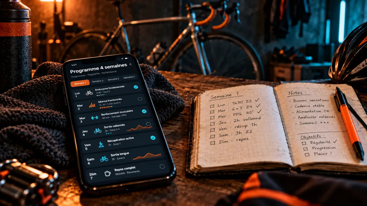 Programme entraînement vélo route pdf : 4 semaines et 3 sorties